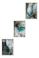 Dekorativna uokvirena MDF slika (3 komada) Huhu472 - 30 x 40