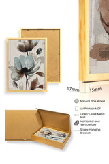 Dekorativna uokvirena MDF slika (3 komada) Huhu478 - 30 x 40