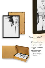 Dekorativna uokvirena MDF slika (3 komada) Huhu479S - 30 x 40