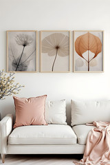 Dekorativna uokvirena MDF slika (3 komada) Huhu481 - 30 x 40