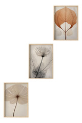 Dekorativna uokvirena MDF slika (3 komada) Huhu481 - 30 x 40