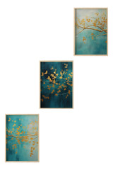 Dekorativna uokvirena MDF slika (3 komada) Huhu485 - 30 x 40