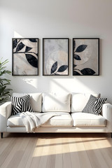 Dekorativna uokvirena MDF slika (3 komada) Huhu466S - 50 x 35