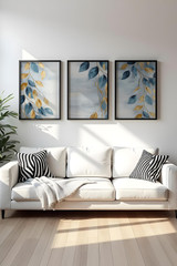 Dekorativna uokvirena MDF slika (3 komada) Huhu476S - 50 x 35