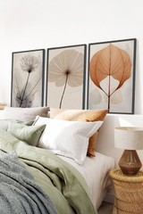 Dekorativna uokvirena MDF slika (3 komada) Huhu481S - 50 x 35