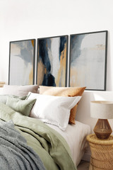 Dekorativna uokvirena MDF slika (3 komada) Huhu484S - 50 x 35