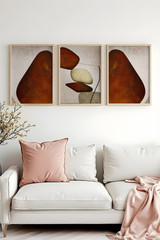 Dekorativna uokvirena MDF slika (3 komada) Huhu469 - 50 x 70