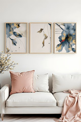 Dekorativna uokvirena MDF slika (3 komada) Huhu471 - 50 x 70