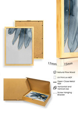 Dekorativna uokvirena MDF slika (3 komada) Huhu473 - 50 x 70