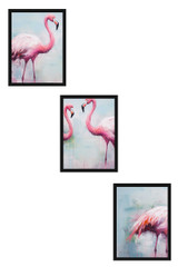 Dekorativna uokvirena MDF slika (3 komada) Huhu475S - 50 x 70