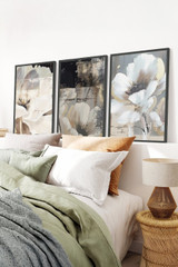 Dekorativna uokvirena MDF slika (3 komada) Huhu480S - 50 x 70