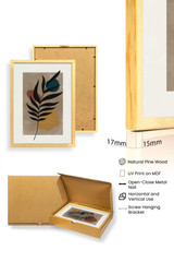 Dekorativna uokvirena MDF slika (3 komada) Huhu483 - 50 x 70