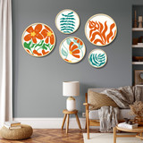 Dekorativna uokvirena MDF slika (5 komada) Yats-01