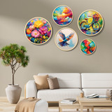 Dekorativna uokvirena MDF slika (5 komada) Yats-17