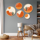 Dekorativna uokvirena MDF slika (5 komada) Yats-24