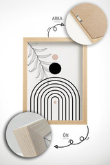 Dekorativna uokvirena slika (3 komada) Artvmodel42-Ahsap