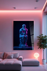 Dekorativno slikanje kaljenog stakla Hhlneon0013 - 50 x 70