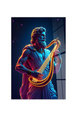 Dekorativno slikanje kaljenog stakla Hhlneon0027 - 50 x 70