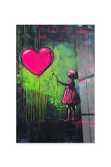 Dekorativno slikanje kaljenog stakla Hhlneon0036 - 50 x 70