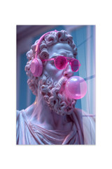 Dekorativno slikanje kaljenog stakla Hhlneon007 - 50 x 70