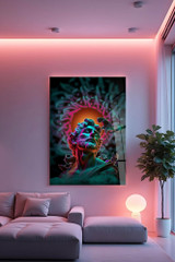 Dekorativno slikanje kaljenog stakla Hhlneon0010 - 70 x 100