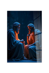 Dekorativno slikanje kaljenog stakla Hhlneon0014 - 70 x 100