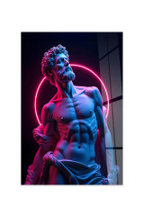 Dekorativno slikanje kaljenog stakla Hhlneon0017 - 70 x 100