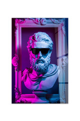 Dekorativno slikanje kaljenog stakla Hhlneon005 - 70 x 100