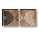 Dekorativna slika na platnu (2 komada) ASR_CNV2-9 30x30
