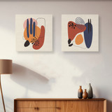 Dekorativna slika na platnu (2 komada) ASR_CNVS25 - 4 - 30 x 30