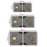 Dekorativna slika na platnu (2 komada) ASR_CNV2-1 50x50
