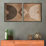 Dekorativna slika na platnu (2 komada) ASR_CNV2-9 50x50