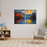 Dekorativna MDF slika (2 komada) MDF - 00121 - 40 x 60