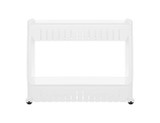 Mobilna kuhinjska polica na kotačićima, bijela
