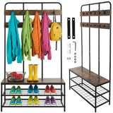 RUHHY 27036 – samostojeći regal sa sjedalicom i vješalicama (182 cm) RUHHY 27036 – samostojeći regal sa sjedalicom i vješalicama (182 cm)