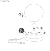 Prinz II TOUCH ME stolna lampa nikl mat