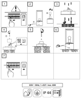 Garonne podna h40cm. antracit