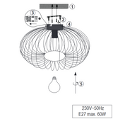 JOHANN PLAFONJERA BOJA ANTIK BAKAR