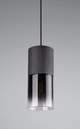 ROBIN VISILICA CRNO MAT,1XE27.