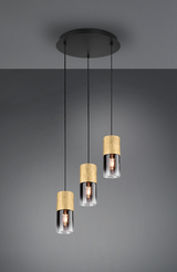 ROBIN VISILICA MAT MESING-CRNO MAT,3XE27