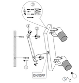 TOSH SPOT LAMPA,2XE14
