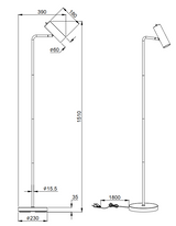 MARLEY PODNA LAMPA MESING MAT