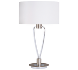 PARIS II stolna lampa nikel mat