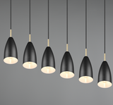 FARIN LUSTER CRNO MAT,6XE14