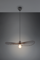 CHAPEAU LUSTER CRNO MAT,1XE27