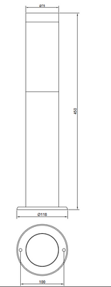 TRIOTO PODNA LAMPA H45cm