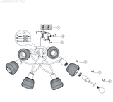 TARIFA/6 PLAFONJERA BLACK MAT