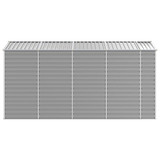 Vrtna kućica svijetlosiva 191x385x198 cm pocinčani čelik