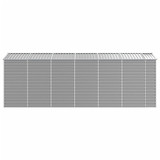 Vrtna kućica svijetlosiva 191x555x198 cm pocinčani čelik