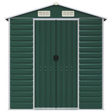 Vrtno spremište zeleno 191 x 555 x 198 cm od pocinčanog čelika